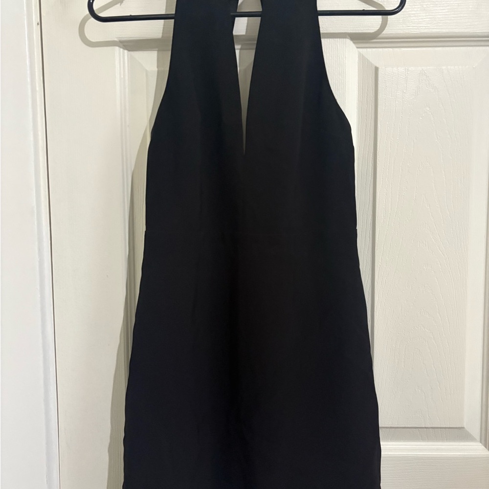 Express Black Halter Mini Dress